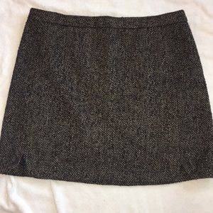 Brown Tweed Skirt